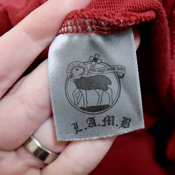 Gwen Stefani L.A.M.B. Red Full Zip Hoodie Size M/L Fall 2007 RARE - Picture 5 of 10